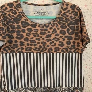 CrazyTrain cheeta-stripe-snake skin pattern NWOT